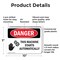 Signmission This Machine Starts Automatically Danger Sign, Plastic, 10in W x 7in L, 2PK OS-2PACK-DS-P-710-L-1590 - alternate 5